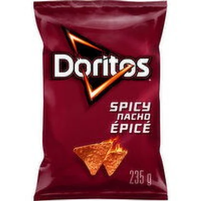 Doritos - Tortilla Chips, Spicy Nacho, 235 Gram