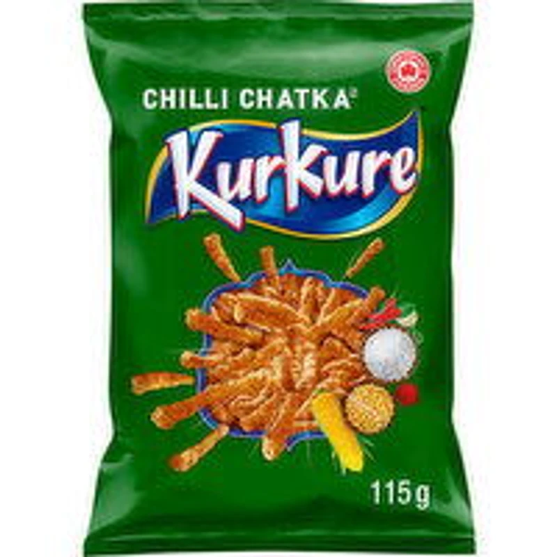 Kurkure - Chilli Chatka Snacks, 115 Gram