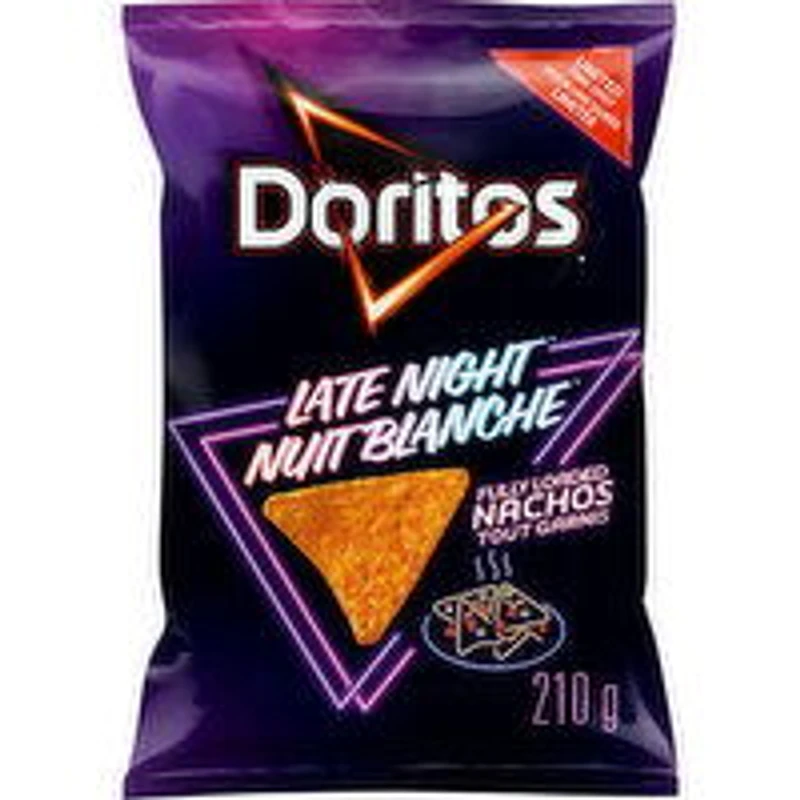 Doritos - Late Night Tortilla Chips, Fully Loaded Nachos, 210 Gram