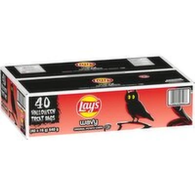 Lay's - Potato Chips, Wavy Original Halloween Treat Bags Pack, 40 Each