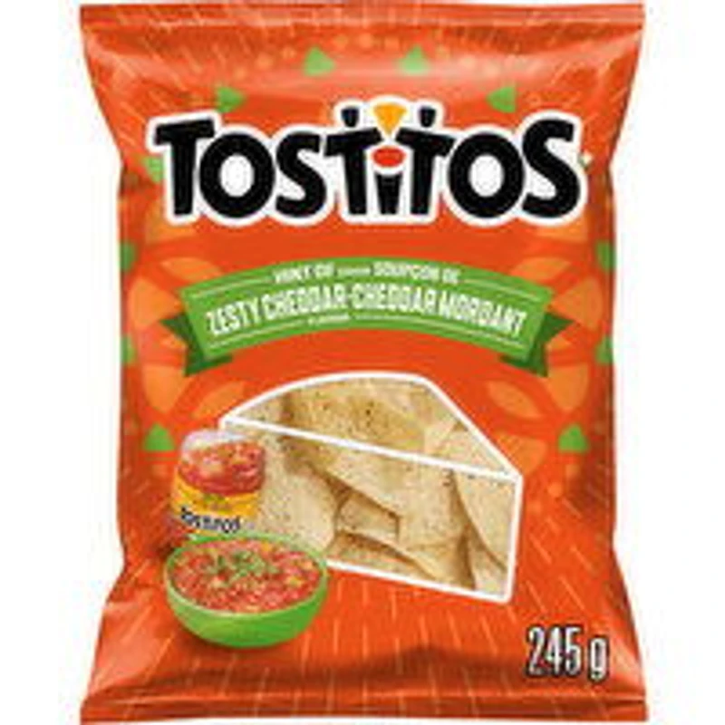 Tostitos - Hint of Zesty Cheddar Tortilla Chips, 245 Gram