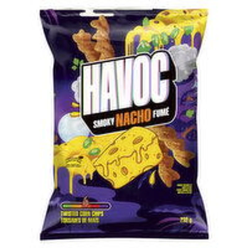 Havoc - Smoky Nacho Twisted Corn Chips, 232 Gram
