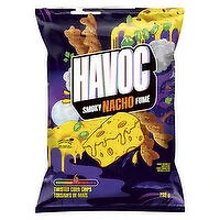 Havoc - Smoky Nacho Twisted Corn Chips, 232 Gram