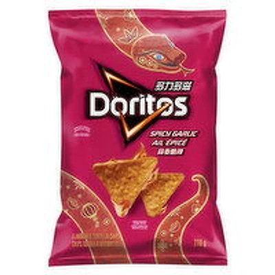 Doritos - Tortilla Chips, Spicy Garlic, 210 Gram