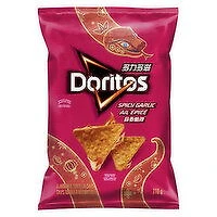 Doritos - Tortilla Chips, Spicy Garlic, 210 Gram