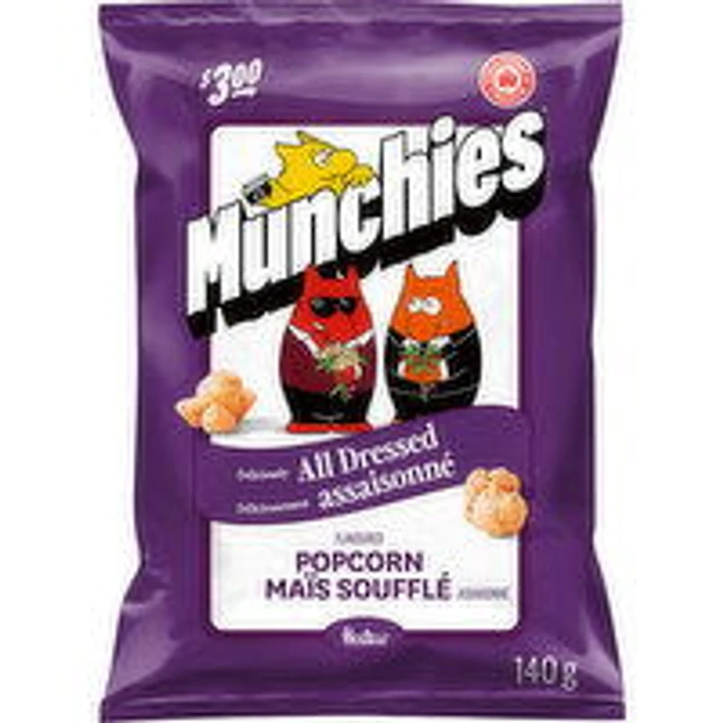 Munchies - Munchies All Dressed Popcorn, 140 Gram