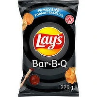 Lay's - BBQ Potato Chips, Family Size, 220 Gram