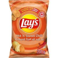 Lay's - Hot 'n' Sweet Chilli Potato Chips, 200 Gram