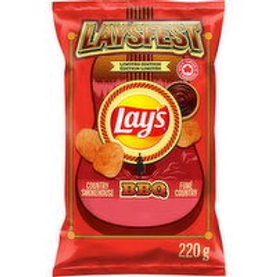 Lay's - Laysfest Country Smoking BBQ Potato Chips, Limited Edition, 220 Gram