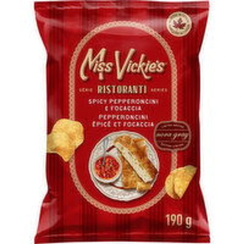 Miss Vickies - Ristoranti Spicy Pepperoncini Potato Chips, 190 Gram