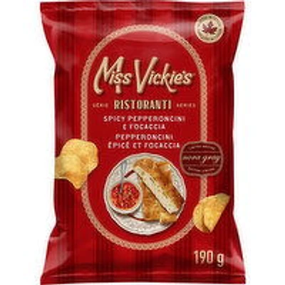 Miss Vickies - Ristoranti Spicy Pepperoncini Potato Chips, 190 Gram
