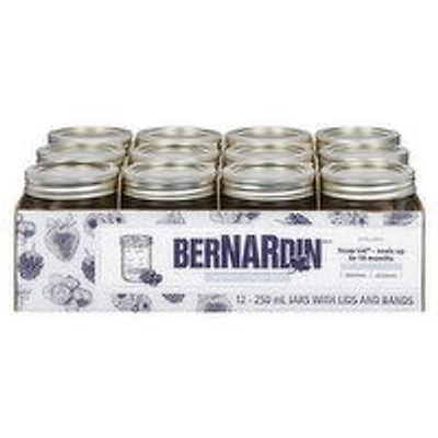 Bernardin - Decorative Mason Jars, 12 Each
