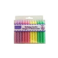 Twinkle - x Birthday Candles Pastel, 24 Each