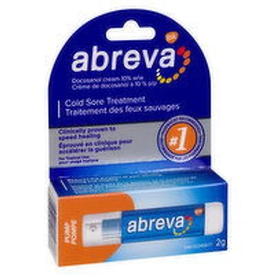 Abreva - Cold Sore Treatment Pump, 2 Gram