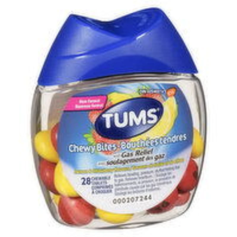 TUMS - Tums Chewy Bites With Gas Relief, 28 Each