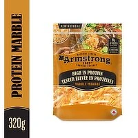 Armstrong - High In Protein Marble Cheddar Shredded Cheese, 320 Gram