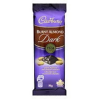 Cadbury - Dark Chocolate, Burnt Almond, 90 Gram