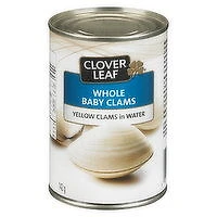 Clover Leaf - Whole Baby Clams in Water, 142 Gram