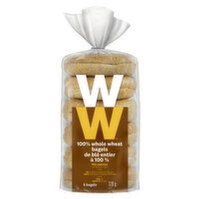 Weight Watchers - Whole Wheat Bagels, 6 Each