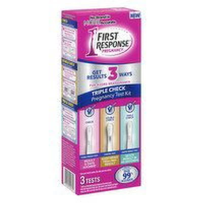 First Response - Triple Check Pregnancy Test, 3 Each