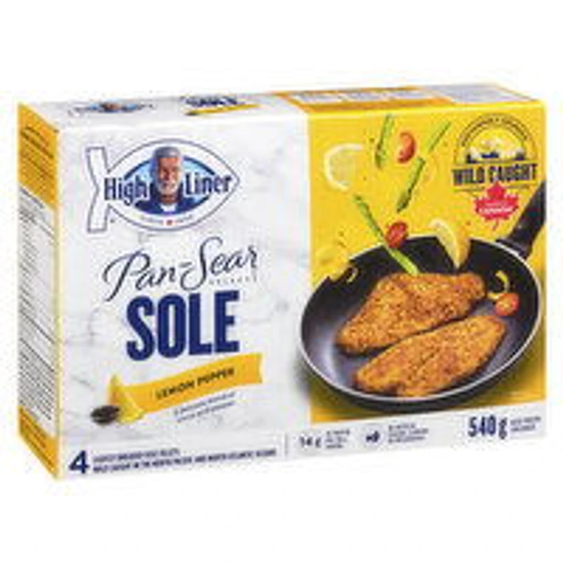High Liner - Pan Sear Wild Caught Sole - Lemon Pepper, 540 Gram