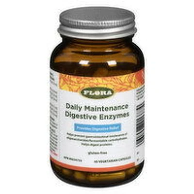 FLORA - Daily Maintenance Enzymes, 60 Each