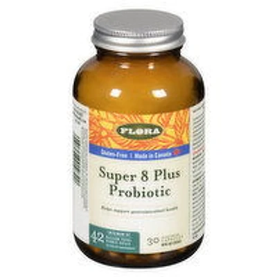 FLORA - Super 8 Plus Probiotic, 30 Each