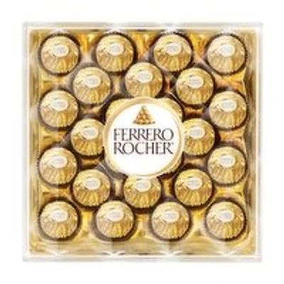 Ferrero - Rocher Fine Hazelnut Chocolate Gift Box, 24 Each