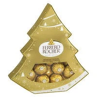 Ferrero - Rocher Fine Hazelnut Chocolate Pine Shaped Gift Box, 150 Gram