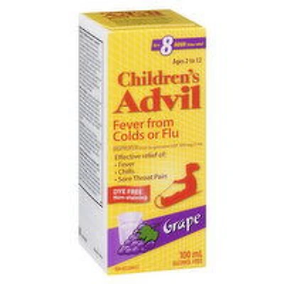 Advil - Children's Fever From Colds or Flu Grape, 100 Millilitre