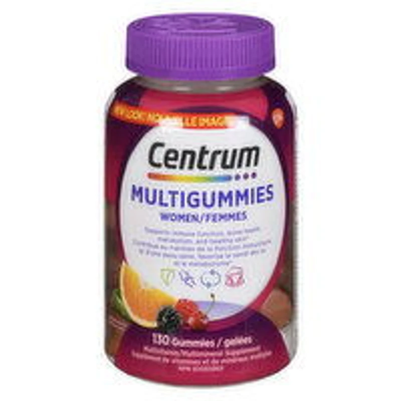 Centrum - Multigummies Women Cherry/Berry/Orange, 130 Each