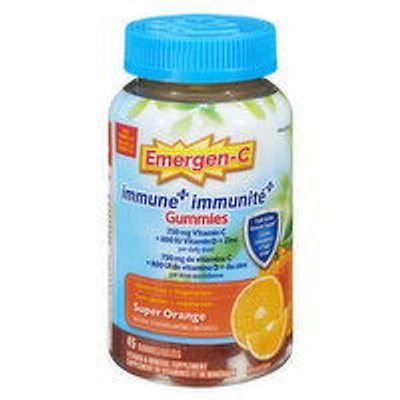 Emergen C - Imm + TA Gummy Orange, 45 Each