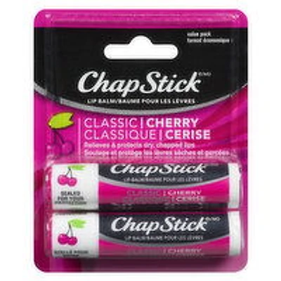 ChapStick - Classic Cherry Lip Balm, 2 Each