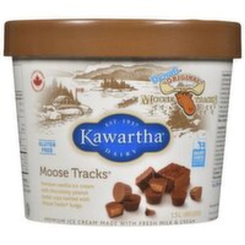 Kawartha Dairy - Moose Tracks Ice Cream, 1.5 Litre