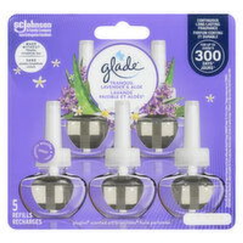 Glade - Plugins Refill Tranq Lavender & Aloe, 5 Each
