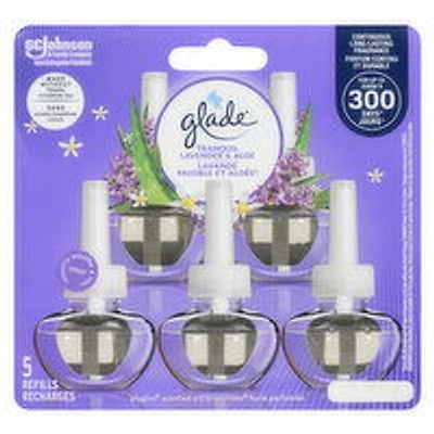 Glade - Plugins Refill Tranq Lavender & Aloe, 5 Each