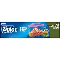 Ziploc - Bags Grip n' Seal Marinade 8 Cups, 24 Each