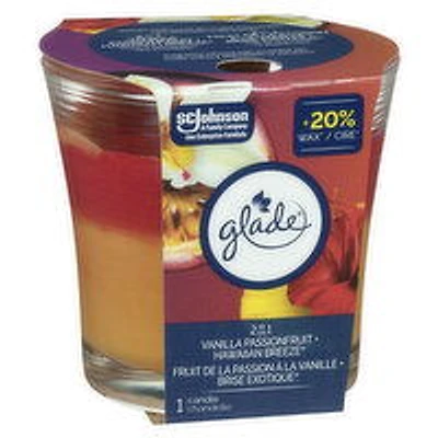 Glade - 2 in1 Candle Vanilla Passionfruit/Hawaiian Breeze, 1 Each