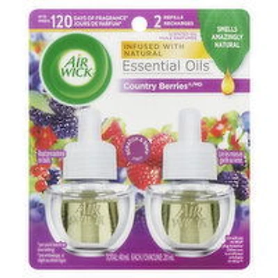 Air Wick - Essential Oils Refills - Country Berries, 2 Each