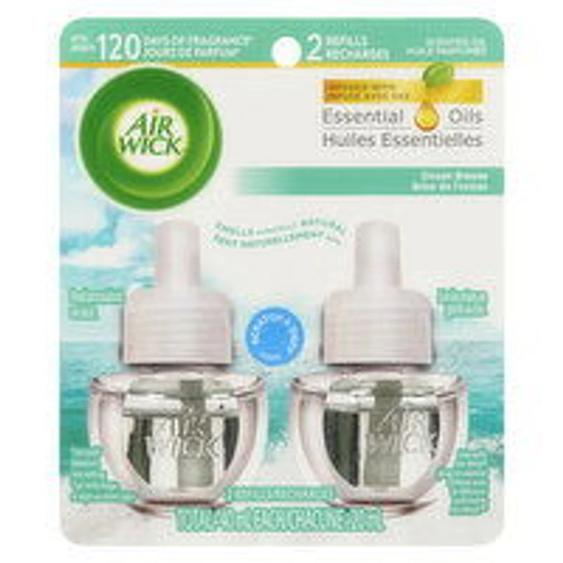Air Wick - Essential Oils Refills - Crisp Breeze, 2 Each