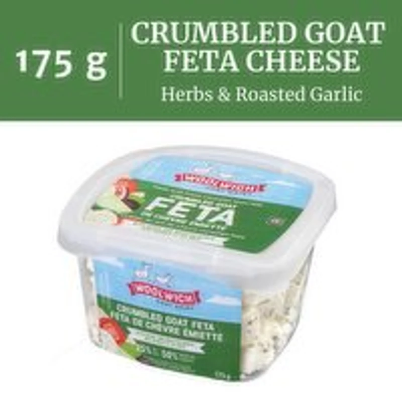 Woolwich Dairy - Goat Feta Crumble - Garlic Herb, 175 Gram
