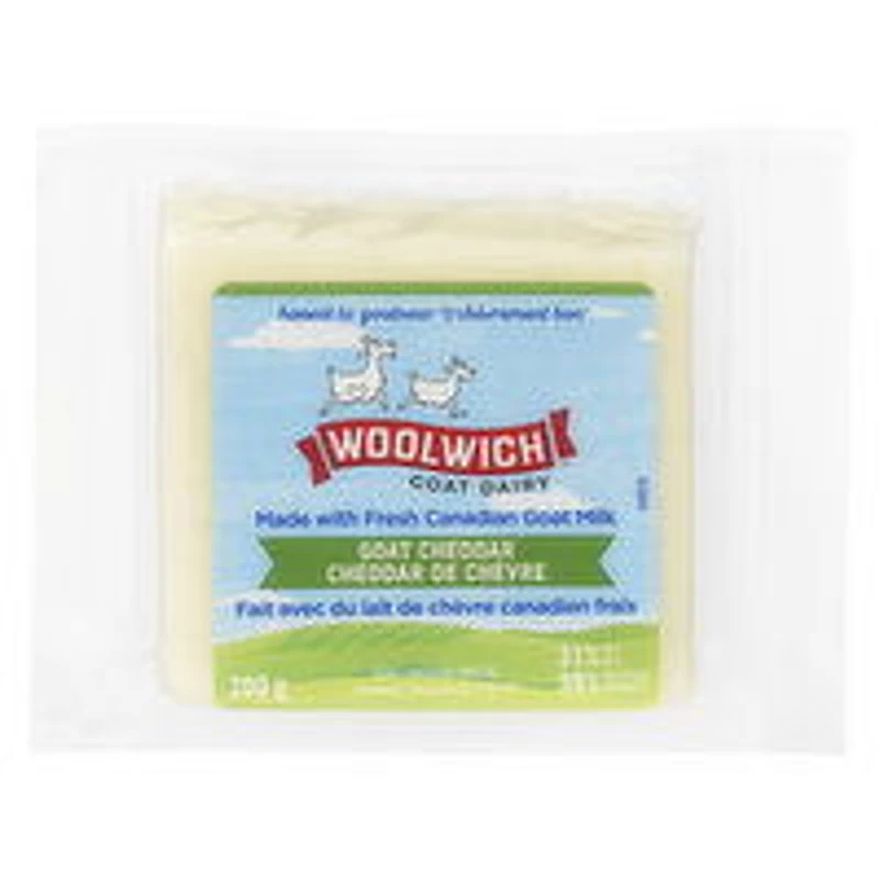 Woolwich Goat Dairy - Goat Milk Cheddar Cheese, 200 Gram