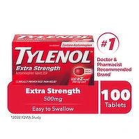 Tylenol - Extra Strength eZ Tabs 500mg, 100 Each
