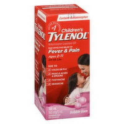 Tylenol - Tylenol Childrens Bubble Gum, 100 Millilitre