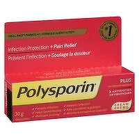 Polysporin - Polysporin Plus pain Relief Antibiotic, 30 Gram