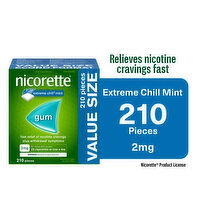 Nicorette - Nicorette Gum Extreme Chill, 210 Each