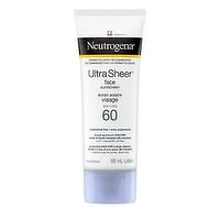 Neutrogena - Ultra Sheer Face Sunscreen SPF 60, 88 Millilitre