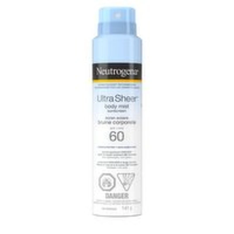 Neutrogena - Ultra Sheer Body Mist Sunscreen Spray SPF 60, 141 Gram