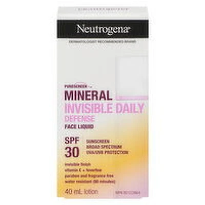 Neutrogena - Invisible Daily Defense Face Liquid SPF 30, 40 Millilitre