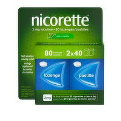 Nicorette - Lozenge Mint 2mg, 80 Each